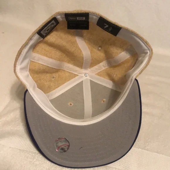 New Era Harris Tweed By Hand Texas Rangers Baseball Hat. Size 7 3/4.